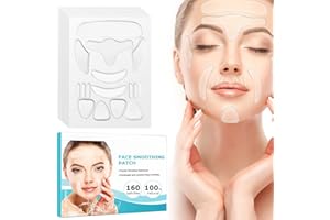 HANASCAR Anti Wrinkle Patches, 160 Pcs Reusable Facial Wrinkle patches, Face Tape Silicone Patches for Wrinkles, Reducing Forehead Eye & Around Mouth & Upper Lip Wrinkle