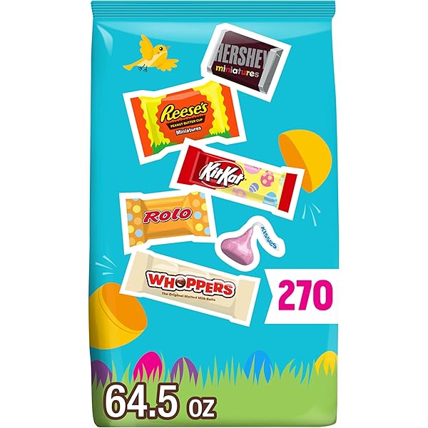 HERSHEY ASSORTED FLAVORED, EASTER CANDY BULK BAG, 64.5...
