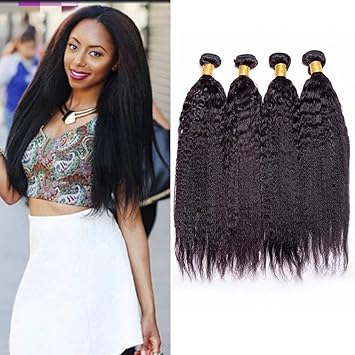 Maxine Kinky Straight Malaysian Virgin Hair 3 Bundles 9a Grade