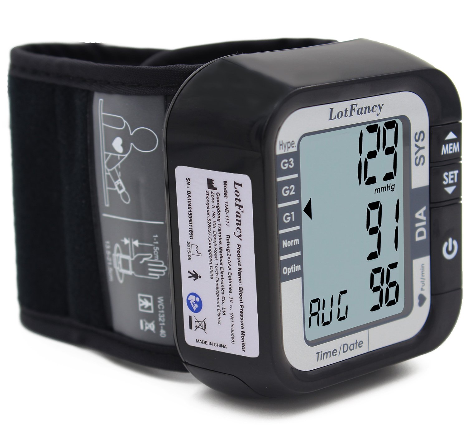 lotfancy blood pressure monitor