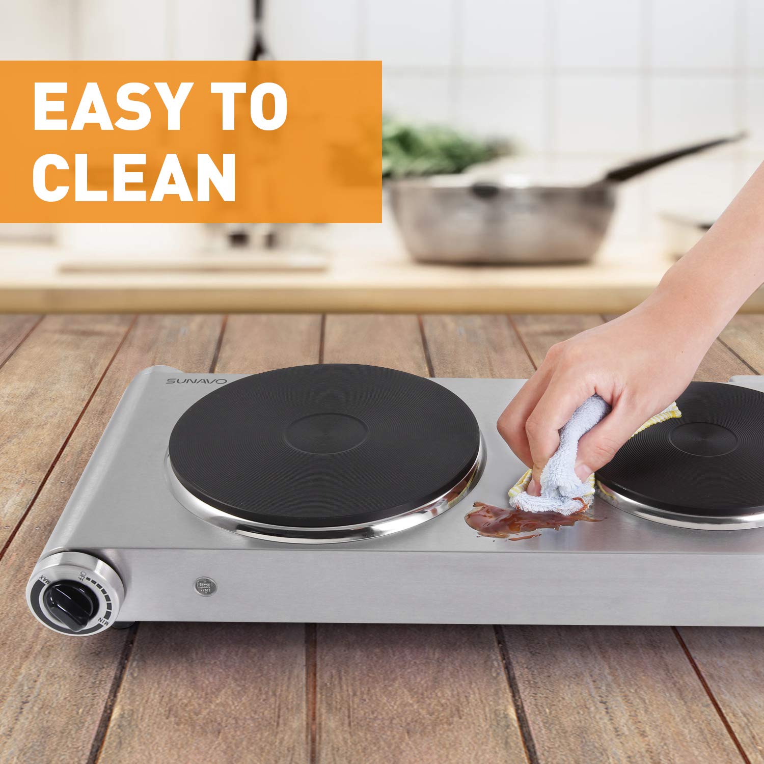 Small Appliances SUNAVO HP06 Portable Electric Hot Plate hob Cooktop