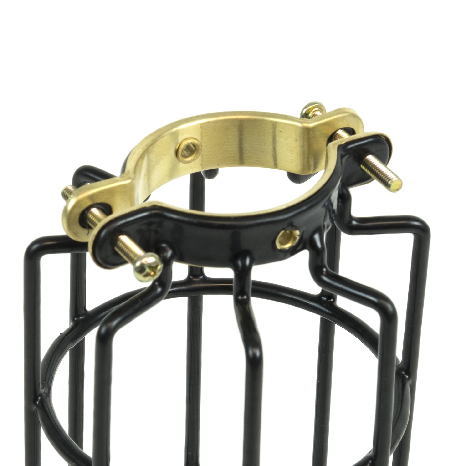 Industrial Design Elongated Metal Wire Cage Lamp Guard by Artifact