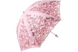 Honeystore Flower Lace Parasols for Wedding Party Lace Bridal Umbrella