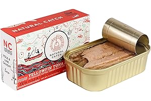 GENERIC Natural Catch Yellowfin Tuna Slices in Extra Virgin Olive Oil 4.4 oz (Pack of 12)