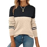 Zeagoo Womens Sweaters Long Sleeve Tops Crew Neck Knit Pullover Sweaters Dressy Casual Basic Clothes Fall Fashion 2025