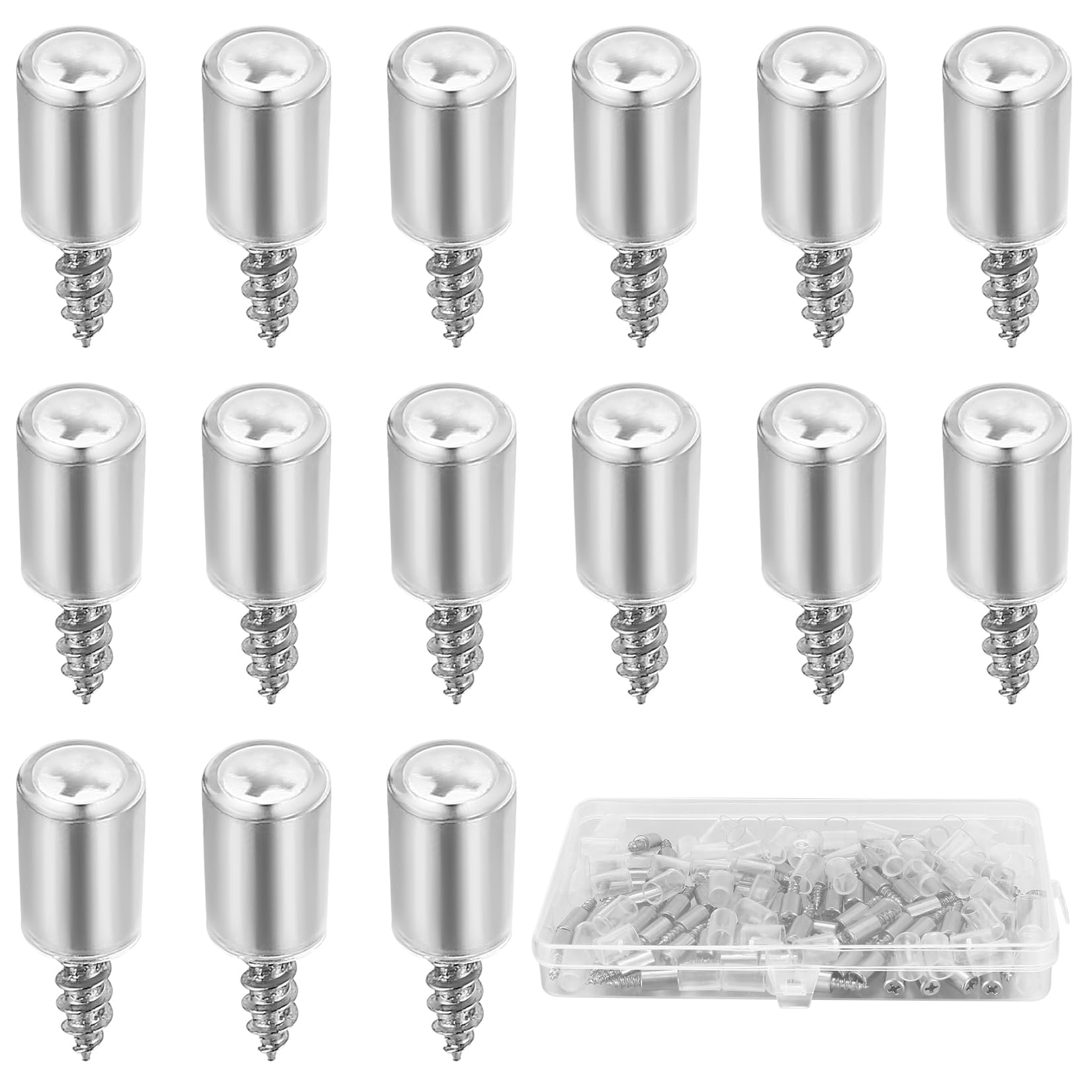 70 Sets Shelf Pins Shelf Support Pegs Shelf Studs, Ø7.5mm Cupboard Shelf Pegs with Non-Slip Sleeves, Kitchen Cupboard Shelf Support Pins Brackets for Cabinet Wardrobe Furniture Self-Tapping Screws