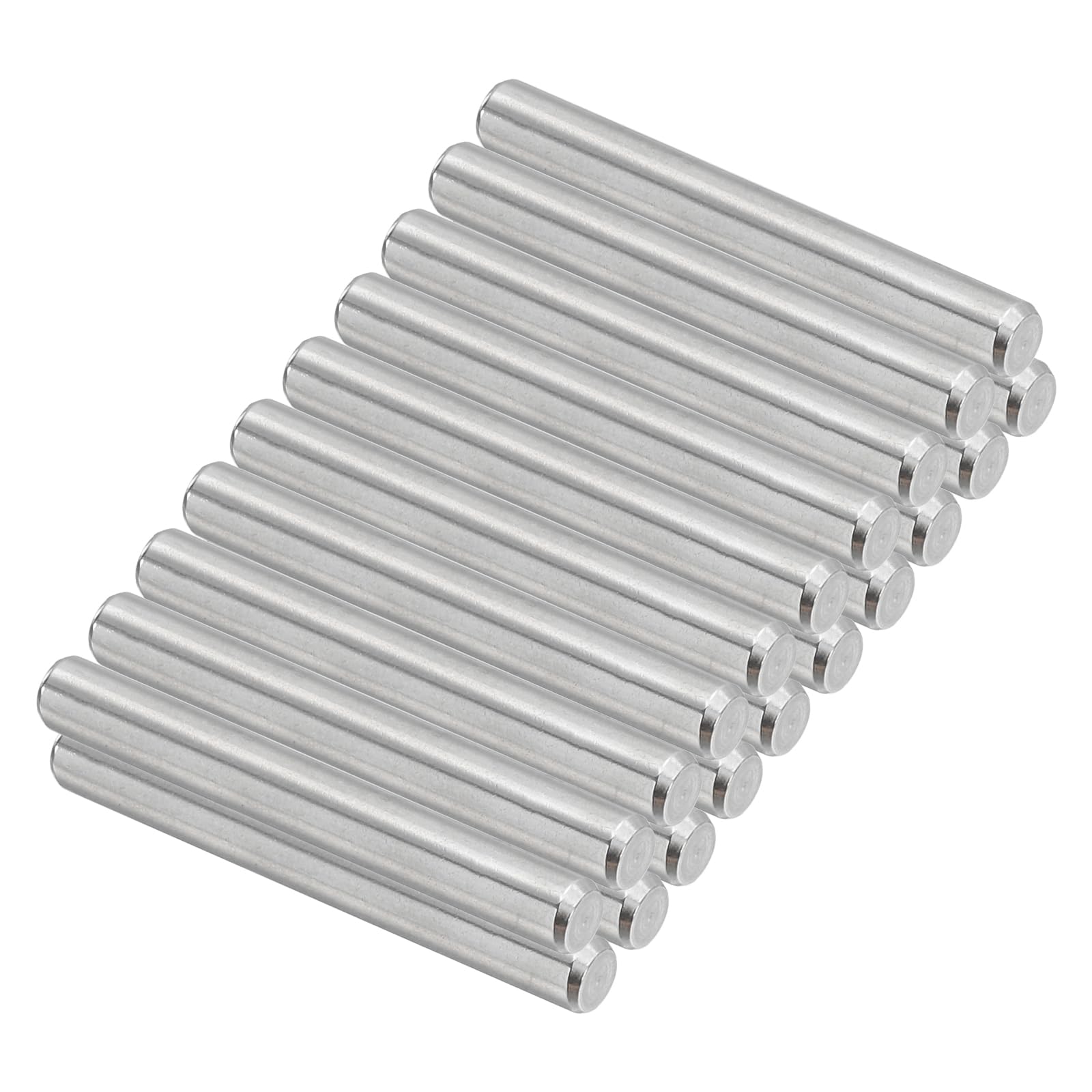 PATIKIL 304 Stainless Steel Dowel Pins 5 x 40 mm, 24 Pack Metal Dowel Pins Shelf Pegs Support Shelves Bunk Bed Fasten Elements Hardware for Furniture Fixing Component Position