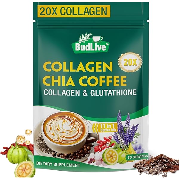 Amazon.com : 20X Collagen Chia Coffee, 11 in 1 Chia Coffee Mix