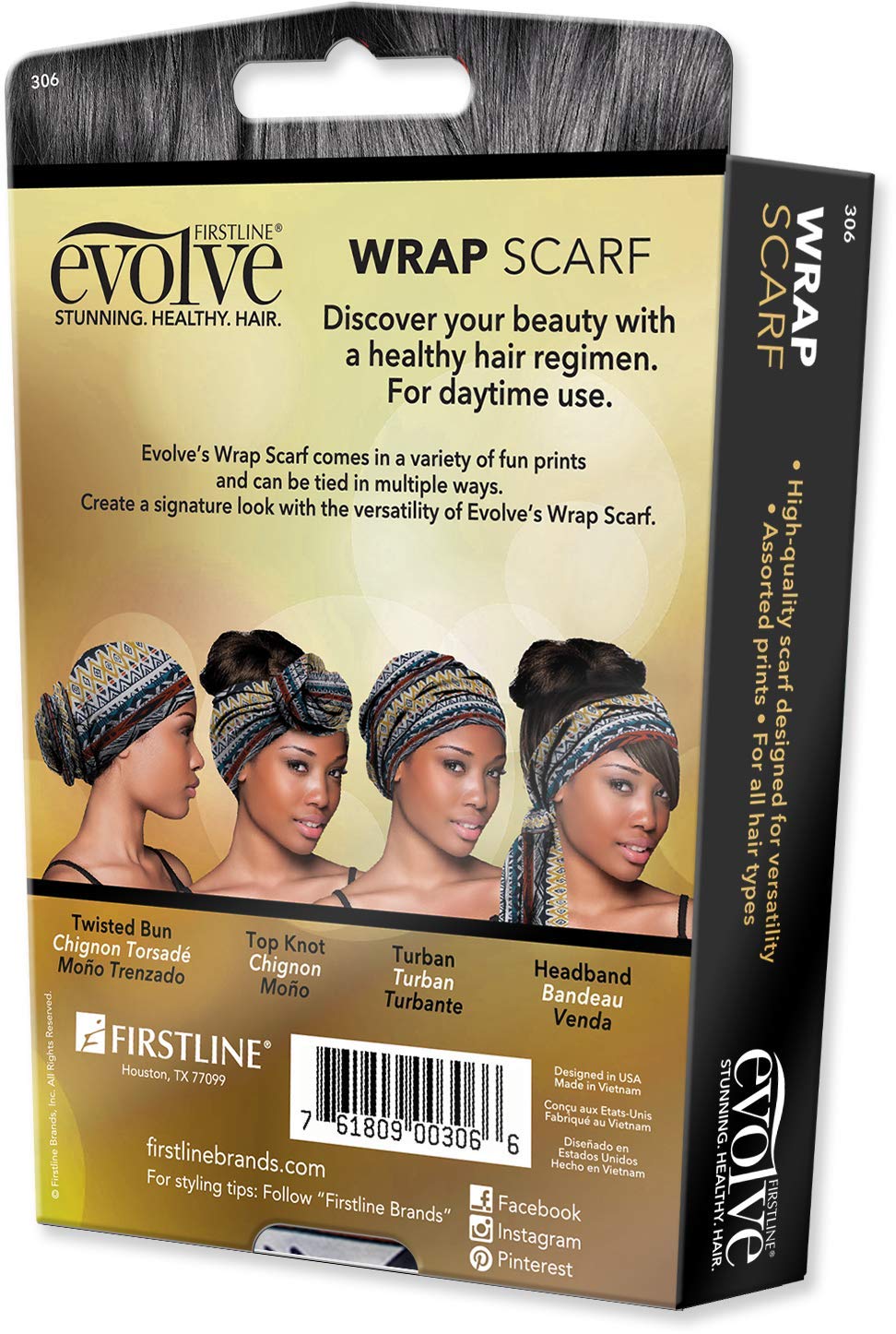 Evolve Wrap Scarf - Tribal Print MULTI-COLORED: Beauty