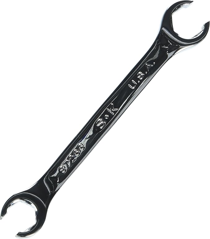 SK Hand Tool 87266S Offset Flare Nut Wrench, 16 x 18mm, Full Polished