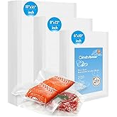 Cindybear 150pcs Vacuum Sealer Bags, Gallon 11"x16" and Quart 8"x12" and Pint 6"x10" Food Saver Bags, Pre-cut Commercial Grade Vac Bags for Food Storage, BPA Free, Heavy Duty, Meal Prep or Sous Vide