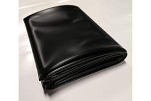 USA Pond Products' - 6x10 Black Pond Liner-6'W x 10'L (1.83m x 3.05m) in 20-mil Black PVC (0.50mm)-Fish/Plant Friendly for Koi Ponds, Streams & Water Gardens