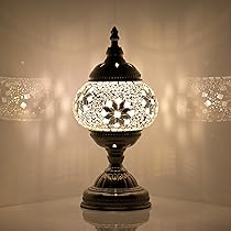 mozaist Battery Operated Turkish Lamp with Built-in LED