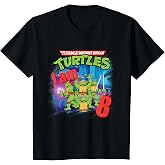 Kids Original Teenage Mutant Ninja Turtles Classic 8th Birthday T-Shirt