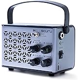 Caline Portable Guitar Amp,10W Mini Guitar Amplifier,Distortion,Clean Practice Amps for Electric Guita,Rechargeable Amp with Aux,Buletooth