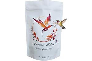 Nectar Bliss Hummingbird Food Nectar Powder, Natural Food Mix, Total 32oz 4 Pack 8 oz Each, Made in USA, No Dyes or Chemicals