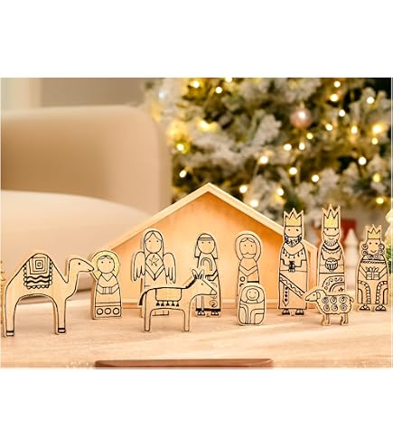 Set 2 Alzatine In Legno Bianco Mud Pie - Piccola 15,2x9 Cm E Grande 1092063
