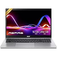 acer Aspire Premium Slim Laptop - 15.6" Full HD IPS 1080P Display - AMD Ryzen 3 7330U Quad-Core Processor - 16GB RAM - 256GB 