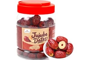 YILING Jujube Date, Red Date, 1LB/454g, Improve sleep, Health Snack, Dried Fruit,100% Natural 红枣