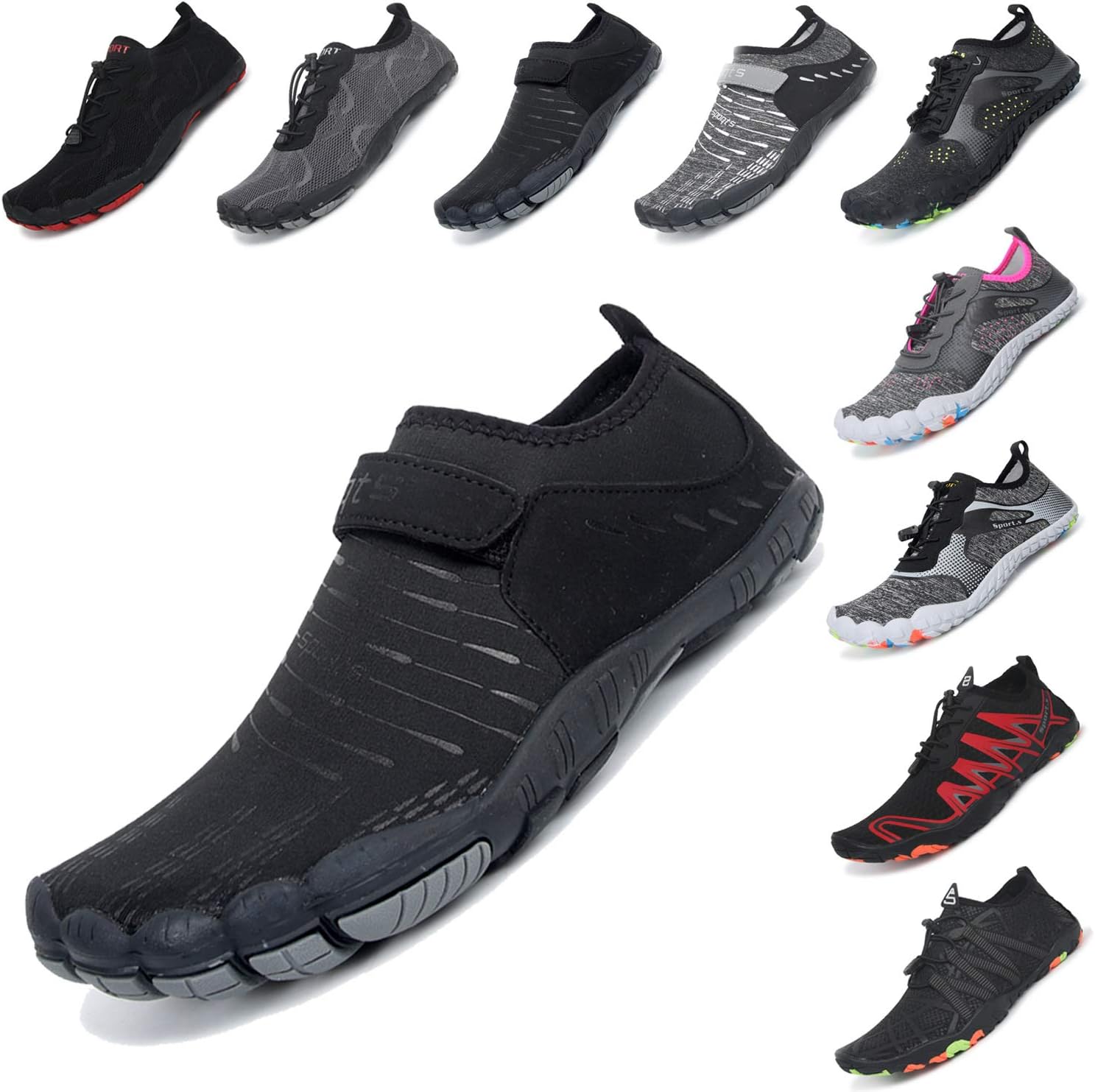 VVQI Water Shoes Mens Womens Outdoor Swim Barefoot Socks Skin Shoes for Beach Running Snorkeling Surfing Diving Yoga Exercise