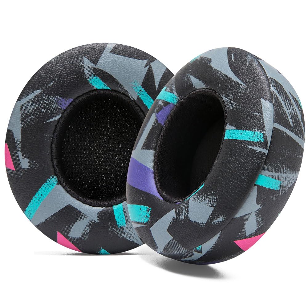 WC PadZ Solo 4 - Upgraded Replacement Earpads for Beats Solo 4 by Wicked Cushions | Enhanced Comfort & Sound Isolation | 90's Black