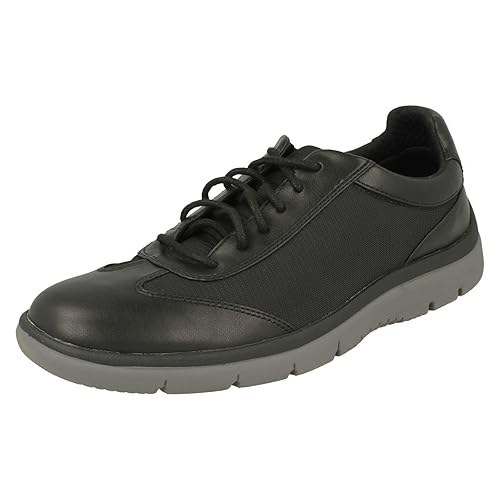clarks mens black trainers