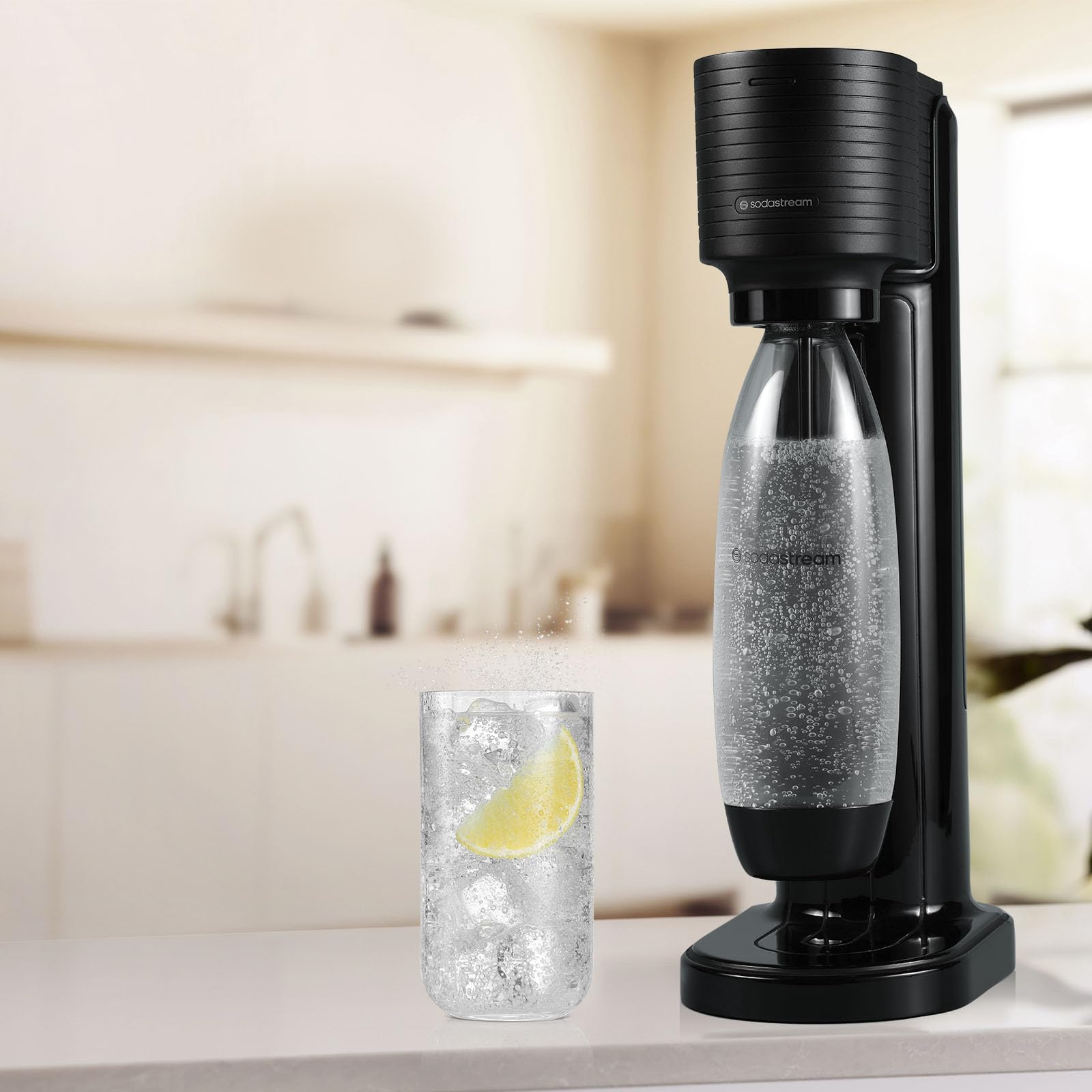SodaStream Gaia Sparkling Water Maker, Black