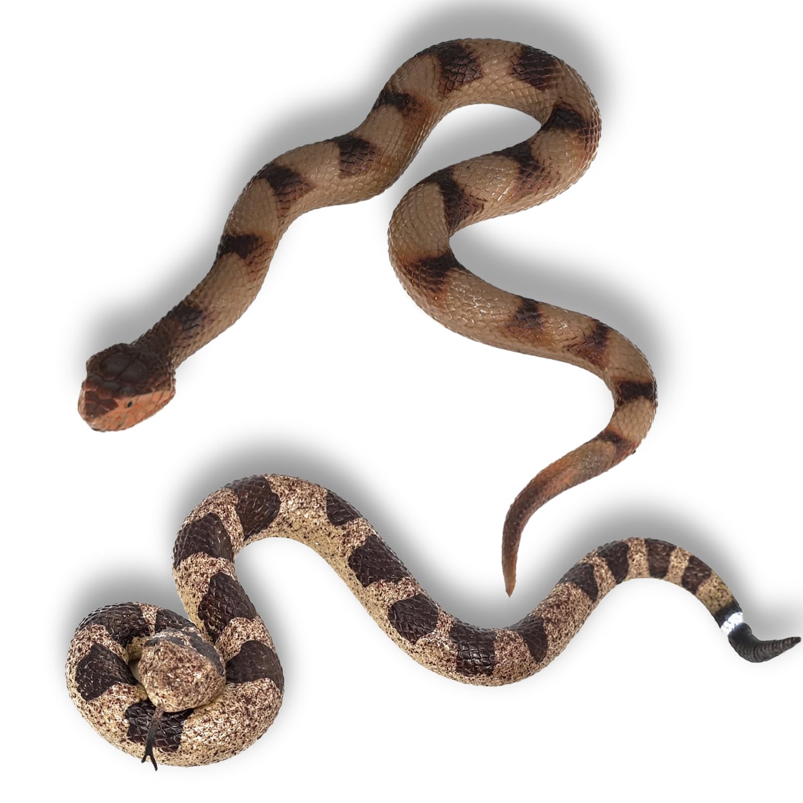 Photo 1 of CJMYHOME 2pcs Fake Snakes - Realistic Rubber Reptiles for Garden Bird & Squirrel Repellent, Prank Props, Fun Toys for Kids & Adults, Ideal Freebies for Halloween & April Fools' Day Parties