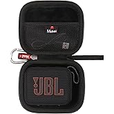 Mchoi Hard Storage Case for JBL Go 4 - Ultra-Portable Bluetooth Speaker (Black, Case for JBL GO 4)