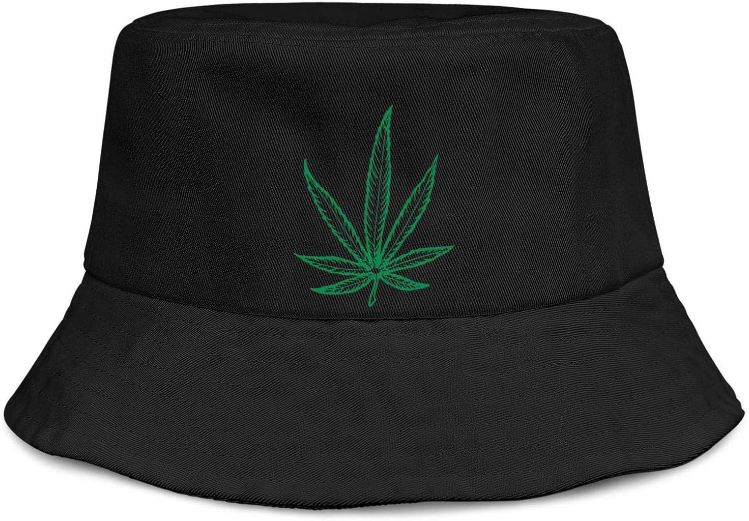 Pot Leaf 420 Marijuana Weed Pot Bucket Hat Summer Travel Beach Sun Hat