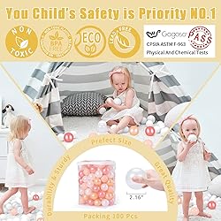 GOGOSO Ball Pit Balls - 100 Soft and Colorful