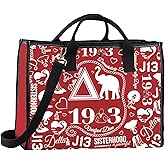 TSOTMO Sisterhood Inspired Tote Bag Sorority Sister Black Greek Paraphernalia Shoulder Bag Gift for Women