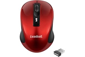 LeadsaiL Wireless Mouse Silent 2.4G USB Computer Mouse Compact Optical Cordless Mouse Mini Quiet Wireless Mice, Noiseless, 4 