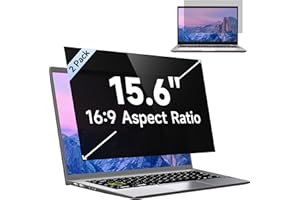 MAMOL [2 Pack] 15.6 Inch Laptop Privacy Screen for HP/ Dell/ Acer/ Samsung/Asus/ Lenovo/Toshiba, Removable 16:9 Aspect Privacy Filter Screen Protector for 15.6 Inch Laptop, Anti Glare Blue Light Laptop