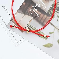 Caiyao Handmade Good Luck 7 Knots Red String of