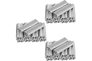 KHEARPSL 1800Pcs Type M Nail Ring, Wire Cage Clips, Galvanized Steel M Clips Hog Ring Nail Fence Fastener for Fencing, Animal Cages, Car Cushions, Upholstery ﻿ (M Nail Rings)