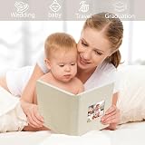 Miaikoe Small Photo Album 6x4 50 Pockets Beig​e 2 Packs Linen Top Loading view 5