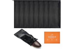 GDBEH Shoe Dust Bags - 8 Pack Shoe Bags for Travel Satin Fabric with Drawstring Closure,Washable Breathable Cotton Fabric Cloth,for Travel Protecting andStoring Shoes.