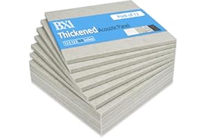 BXI Thickened Sound Absorbing Panels - 12 Pack 12 X 12 X 0.5 Inches Dense Acoustic Panels, Echo Noise Reducing Sound Panels, 