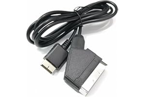 Compatible with The PS 1 RGB SCART Cable TV AV Lead Replacement Connection Cable Compatible with The PAL/NTSC Consoles