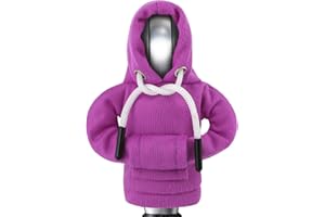 ZHSMS Gear Shift Hoodie, Upgraded Universal Hoodie Car Gear Shift Cover, Funny Shifter Hoodie, 5.9 Inch Car Shifter Stick Protector Decoration(Purple)