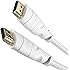 KabelDirekt 20m C&acirc;ble HDMI compatible avec HDMI 2.0a/b, 2.0, 1.4a (Ultra HD, 4K, 3D, Full HD, 1080p, HDR, ARC, Highspeed with Ethernet)blanc - TOP Series