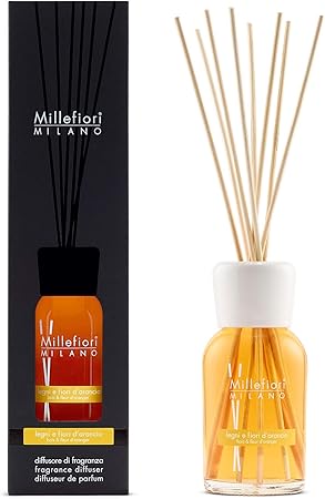 Amazon Millefiori Milano ミッレフィオーリ ミラノ フレグランスディフューザー Natural ナチュラル 250ml Mサイズ オレンジフラワー 1本 Millefiori ミッレフィオーリ リードディフューザー