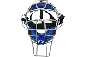 Jadekylin Baseball &t Softball Catcher's mask (Royal Blue & Silver)