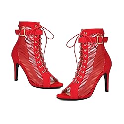 UTIKLIOU Womens Mesh Sandals Peep Toe High Top