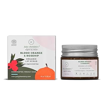 Juicy Chemistry Organic Rosehip and Orange Lip Scrub (10 g)