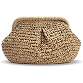 Versatile summer clutch beach elegant straw crossbody bag for women vacation essentials shoulder purse stylish wicker