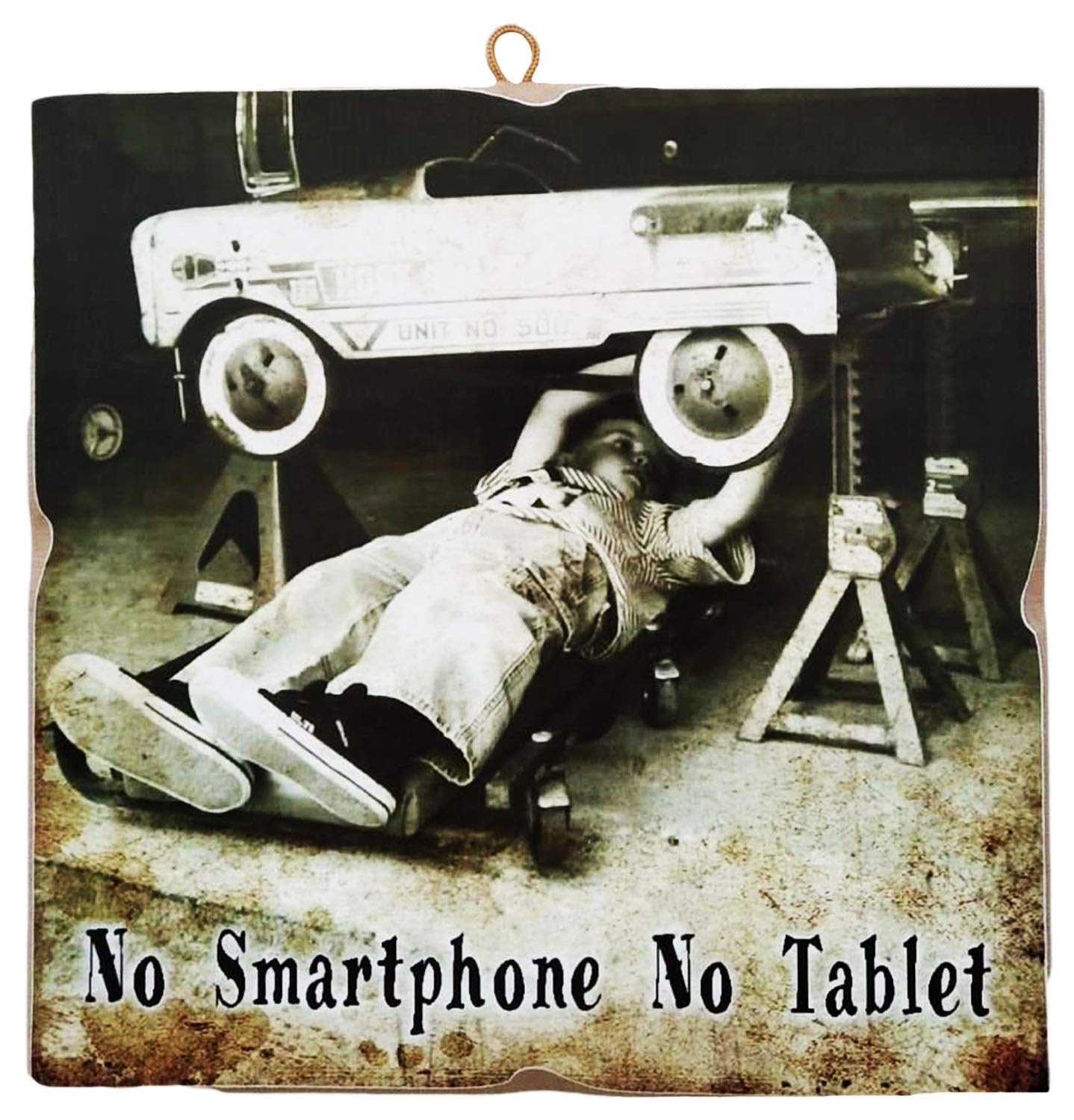 KUSTOM ART Picture Vintage Style No Smartphone No Collectible Tablet Wood Print