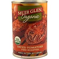 Muir Glen Organic Diced Fire Roasted Tomatoes, 14.5 oz (Pack of 4)