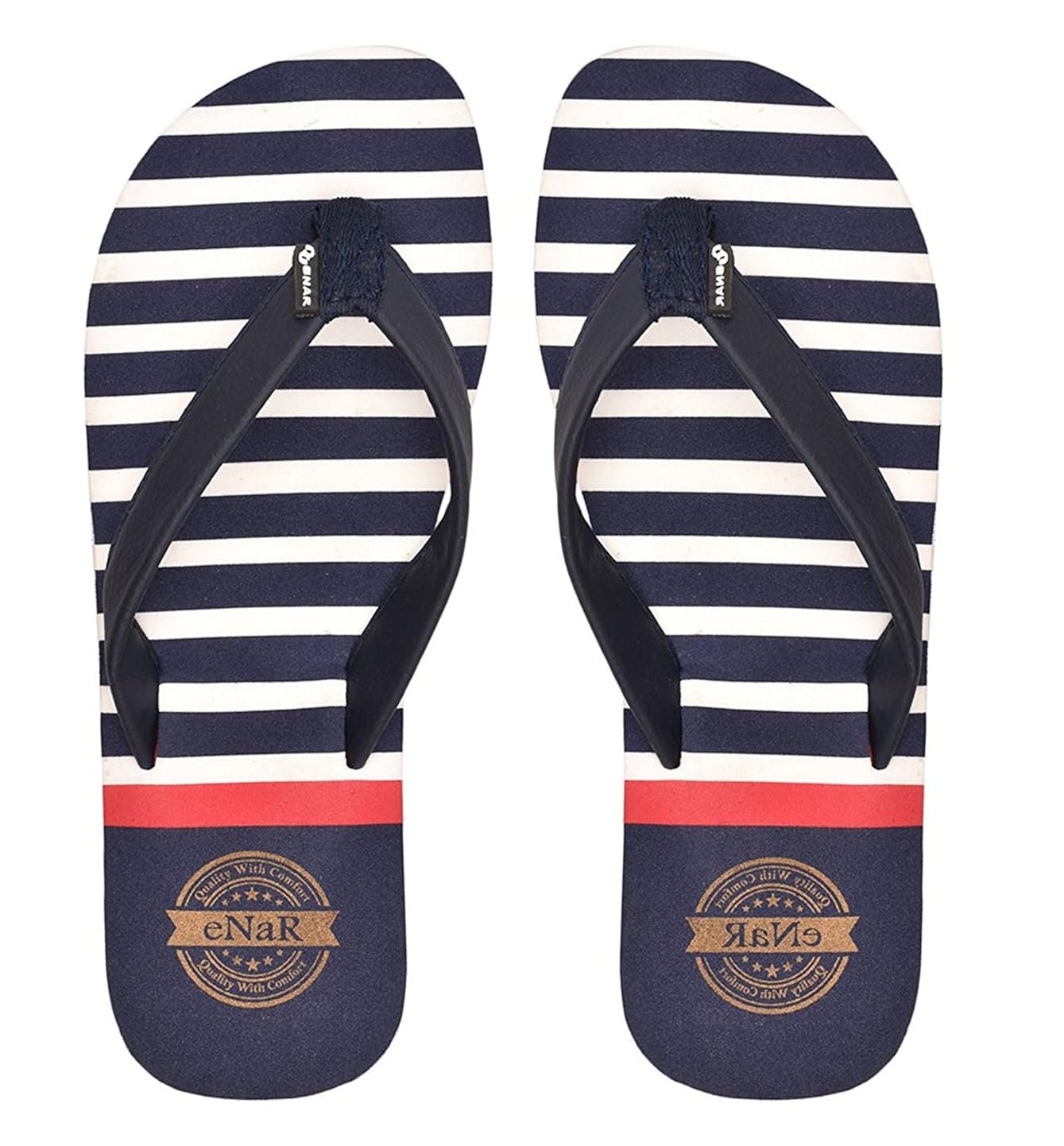 enar women's navy color thong-style slippers/flip flops